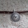 PENDENTIF mixte Médaillon rond Soleil argent 925