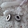cles d'oreilles ornées Améthyste Argent 925