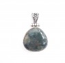 Beau pendentif femme argent 925 orné Agate mousse