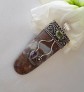 AGNES CREATIONS // SUPERBE PENDENTIF LANGUE ARGENT 925 AGATE PERIDOT & AMETHYST