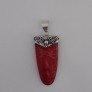 AGNES CREATIONS // JOLI PENDENTIF EN CORAIL GORGONE & ARGENT 925 