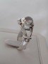 AGNES CREATIONS / JOLIE BAGUE FEMME EN ARGENT 925 ORNEE PIERRE DE LUNE TAILLE 60