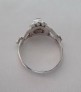 AGNES CREATIONS / JOLIE BAGUE FEMME EN ARGENT 925 ORNEE PIERRE DE LUNE TAILLE 60