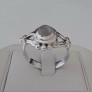 AGNES CREATIONS / JOLIE BAGUE FEMME EN ARGENT 925 ORNEE PIERRE DE LUNE TAILLE 60