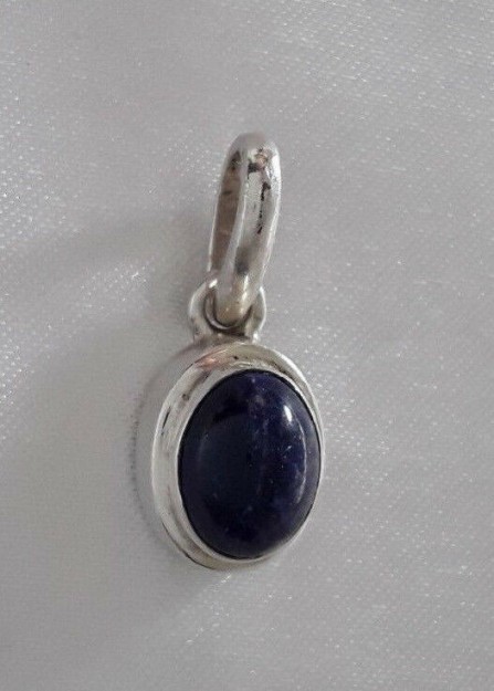 AGNES CREATIONS / Pendentif Femme Mode en Argent 925 orné Lapis Lazuli 