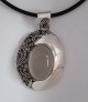  AGNES CREATIONS / JOLI PENDENTIF MEDAILLON ARGENT 925 ORNE D'UNE PIERRE DE LUNE