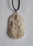 AGNES CREATIONS / PENDENTIF BOUDDHA ZEN INDE TIBET BOUDDHISME OS SCULPTE MAIN 