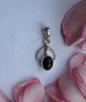 AGNES CREATIONS // Pendentif mode Vintage 70's EN argent 925 orné d'un Onyx noir