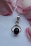 AGNES CREATIONS // Pendentif mode Vintage 70's EN argent 925 orné d'un Onyx noir