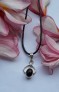 AGNES CREATIONS // Pendentif mode Vintage 70's EN argent 925 orné d'un Onyx noir