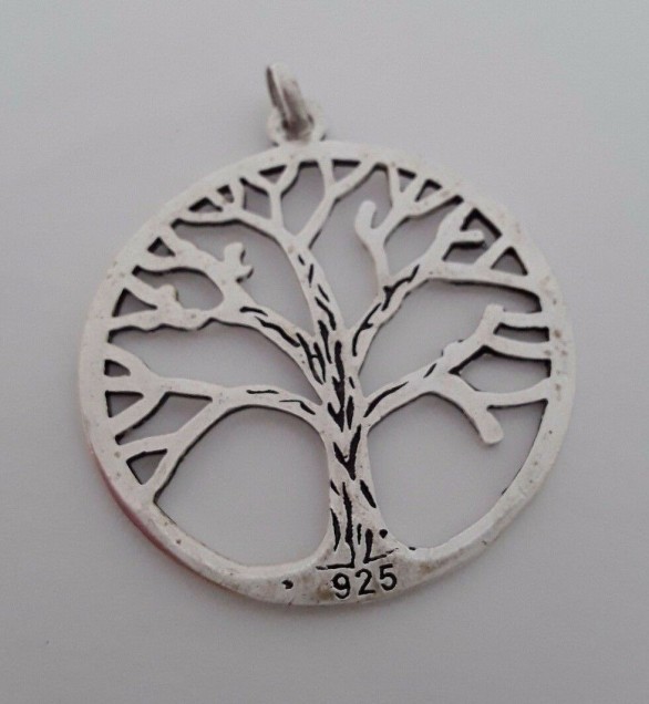 AGNES CREATIONS // IMPORTANT PENDENTIF EN ARGENT 925 SYMBOLE ARBRE DE VIE