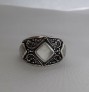 AGNES CREATIONS / BELLE BAGUE FEMME EN ARGENT 925 & NACRE VERITABLE - TAILLE 54