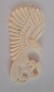 AGNES CREATIONS / PENDENTIF AIGLE RAPACE ET SERPENT NAVAJO OS SCULPTE MAIN 