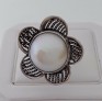 AGNES CREATIONS / BELLE BAGUE FEMME MODE EN ARGENT 925 & PERLE TAILLE 54