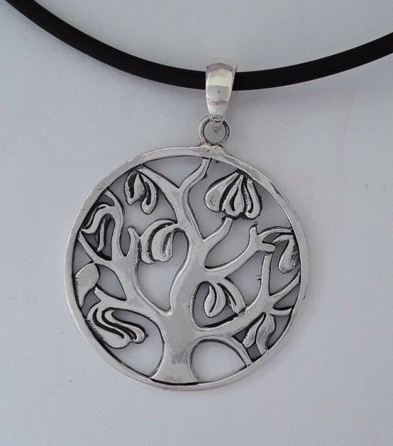 AGNES CREATIONS / BEAU PENDENTIF EN ARGENT 925 ARBRE DE VIE