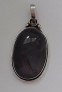 AGNES CREATIONS / BEAU PENDENTIF MODERNE CABOCHON ARGENT 925 & QUARTZ NATUREL