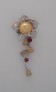  AGNES-CREATIONS / Joli Pendentif Femme long Perle & Opale & Rubis Argent 925