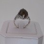 AGNES CREATIONS / BELLE BAGUE FEMME EN ARGENT 925 ORNEE PERIDOT BRUT TAILLE 56