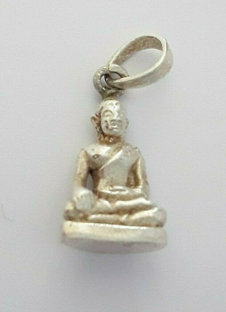 AGNES CREATIONS / PENDENTIF HOMME FEMME PETIT BOUDDHA EN ARGENT 925 